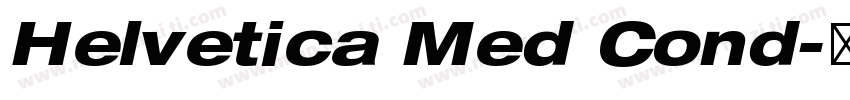 Helvetica Med Cond字体转换